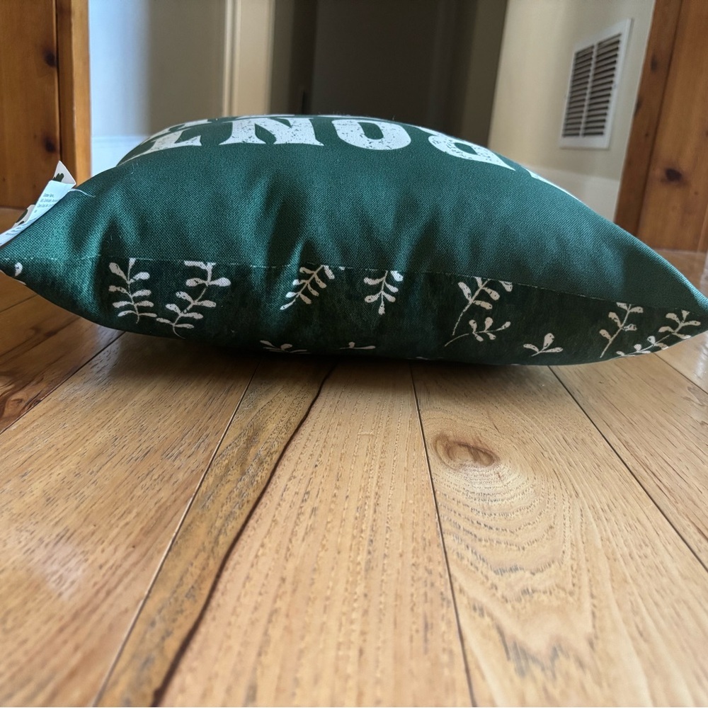 Jordan Green and White Decorative Pillow - Picture 7 of 8